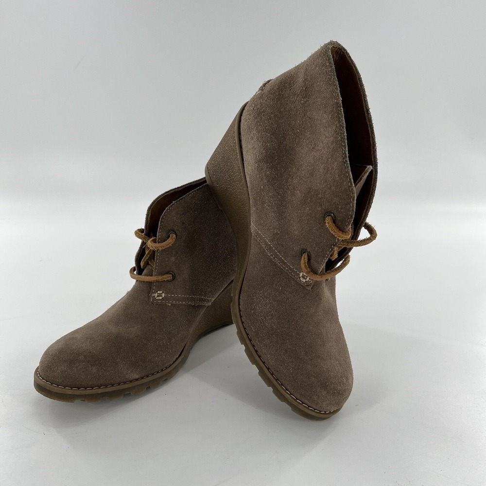 Sperry Top Sider Harlow Wedge Ankle Bootie Womens 8 M Suede Leather Stella Prow - Picture 12 of 16